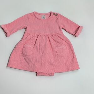 ✨ Carter’s Baby Girl Pink Dress Bodysuit – Size 6 Months ✨